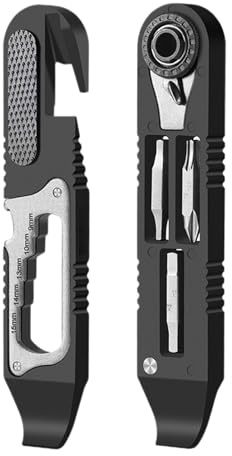 Chiave multiuso portatile, strumento di riparazione della bicicletta - Strumento per biciclette Chiave a cricchetto ad alta resistenza,Chiave multiuso versatile dal design leggero e pre