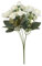 Ideen mit Herz Cespuglio di fiori, composizione floreale artificiale, bouquet, rose, fiori decorativi con gambo lungo, 15 fiori, diametro di circa 2,5 fino a 4 cm (crema)