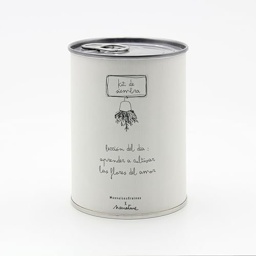 Kit para Plantar Flores en Caja - Semillas de Flores de Colores - Regalo Original para Amigos, Familiares, Fiestas y Cumpleaños - Regalo Ecológico para el Día de la Familia - Fácil de Usar (Lección)