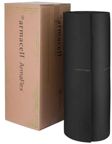 Armacell Armaflex Kautschuk Dämmmatte 6mm - 15m x 1m nicht selbstklebend | Flexible Kautschukmatte zur Wärmedämmung von Rohren sowie Klima- und Lüftungsanlagen, in 6-32mm erhältlich.