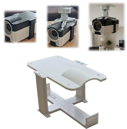 Generisch Projector Mount for Magcubic HY450, Projector Mount Wall Made of PETG 3D Printed, Can Be Mounted on the Wall or Ceiling (Package A)