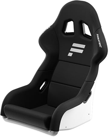 FANATEC ClubSport GT Sim Racing Cockpit-Sitzt – Festigkeit und Steifheit, Schale Faserverstärktem, Atmungsaktivem Stoff, Lendenstütze – Weiß | Festigkeit und Steifheit, Schale Faserverstärktem, Atmungsaktivem Stoff, Lendenstütze