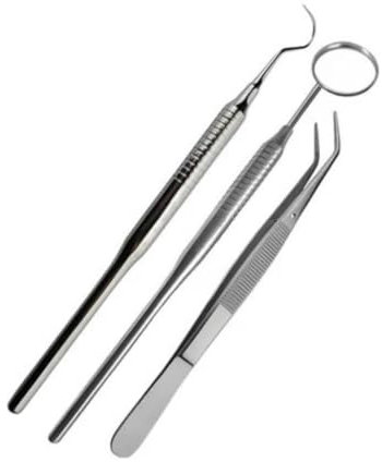 Dental Cleaning Kit – 3-Piece Stainless Steel Plaque & Tartar Remover Tools for Teeth – Professional Oral Hygiene Set for Home & Travel Use