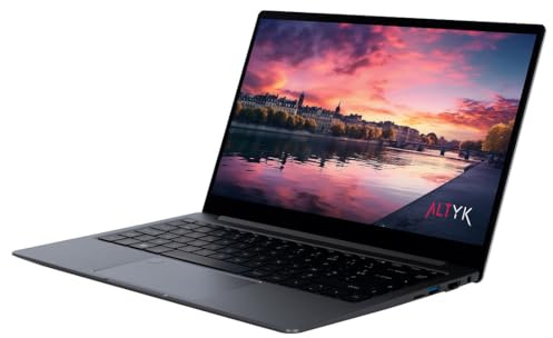 ALTYK - Ordenador portátil pequeño L14P-I5U16-N1 profesional, 14, IPS, Full HD, Core i5-1235U, RAM 16 GB, SSD 960 GB, Windows 11 Pro, 1,40 kg