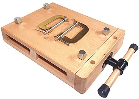 Woodworking Vise with Clamps - Portable Adjustable Hardwood Workbench Fixture, Maximum Fixed Size 500mm, Ideal for Garage Bench Clamps
