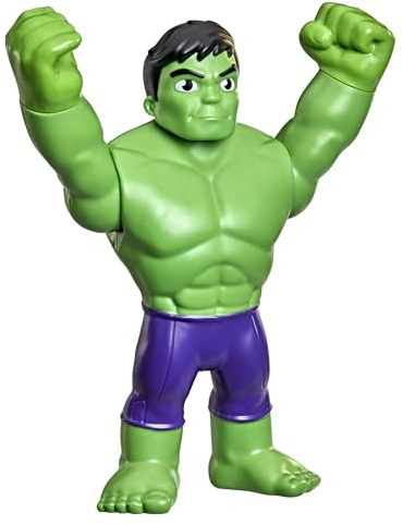 Marvel Spidey and His Amazing Friends supergroße 22,5 cm Hulk Action-Figur, Avengers Superhelden-Spielzeug für Vorschulkinder, ab 3 Jahren