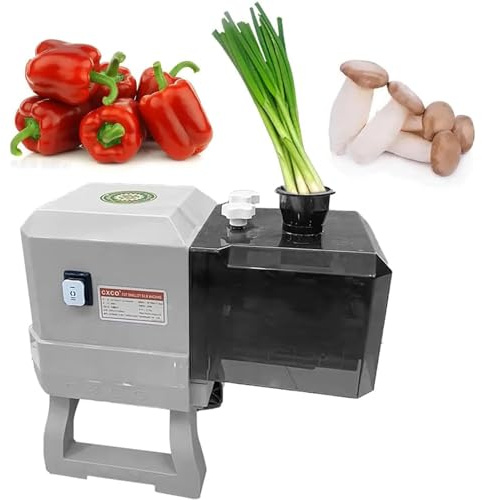 Coupe-oignons nouveaux, trancheuse à poivrons et céleri, râpe-légumes professionnelle, automatique et électrique for cuisines de restaurant, 3 tailles de lame (1,5/1,8/2,3 mm).(1.5MM)