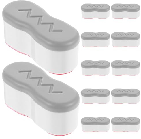 Ipetboom Lot de 12 Butoirs de Siège de Toilette Silencieux Auto-Adhésifs Coussinets Universels en Matériau Souple et Stable Rehausseurs Antidérapants pour Abattants de Bidet Protection