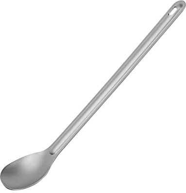 Long Handle Spork, Lightweight Titanium Spoon Metal Cutlery Set for Outdoor Camping (Long Handle Spoon)