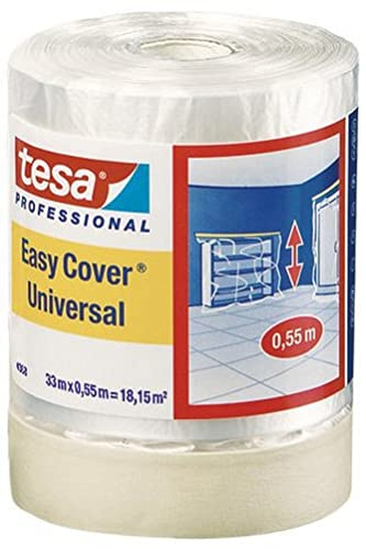 Tesa 04368-00012-01 Adhésif de masquage Easy Cover 4368 Premium 33 m x 550 mm