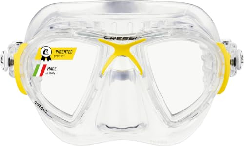 Cressi Nano Mask SIL Crystal/Frame Yellow
