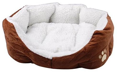 Yahee Tierbett Hundebett Katzenbett Hundesofa Katzensofa Tierkorb Hundekorb Katzenkorb weich (Braun)