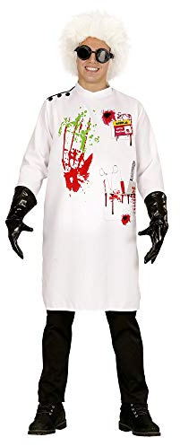 W WIDMANN MILANO Party Fashion - Disfraz Científico Loco, bata de laboratorio, guantes, científico loco, psicópata, carnaval