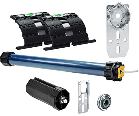 NOBILY Bundle bestehend aus Somfy Rolladenmotor Ilmo 2 50 WT 6Nm/12kg Zugkraft,inkl. 2 x Hochschiebesicherung Secublock rapid + Mechanik-SET und Nobily Fertigkastenlager