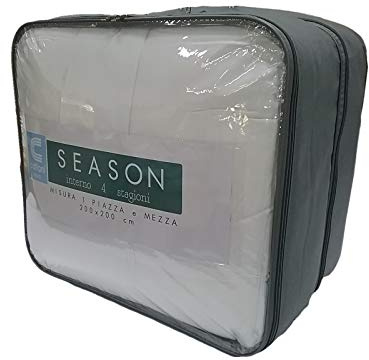 Edredón de microfibra de una plaza y media Duo de 4 estaciones - antiácaros