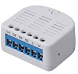 Lupus-Electronics 12127 Lupus 2 Kanal Relais für die XT Smarthome Alarmanlagen, inkl. ZigBee Repeater, Kleinere Bauform, Blau, Weiß
