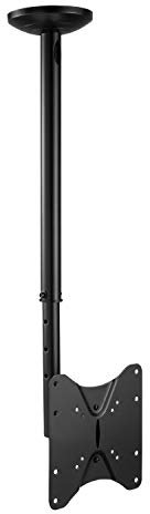 RICOO Supporto TV soffitto D0522 Girevole Inclinabile Televisore 23-42 (58-107 cm) Staffa universale Televisione LED/LCD VESA 75 x 75-200 x 200