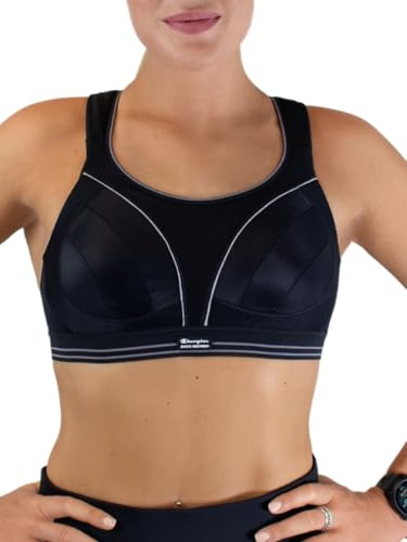 Champion Ultimate Run Shock Absorber Sports Bra, Maximum Support for Cardio Sports, Breathable, Quick-Dry, Fully Adjustable, Back Fastening