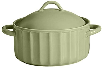 Ciotola for cereali, scodella for zuppa, scodella for tè, scodella for microonde con coperchi, ciotola for noodle in tinta unita da 23 once con coperchio, ciotola con manico, tazza for zuppa con coper