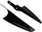 HCmotorku Motorrad Gabelhalterung Windabweiser passend für Harley Road King Street Glide Electra Glide FLHT FLHR FLHX 1995-2023 schwarz
