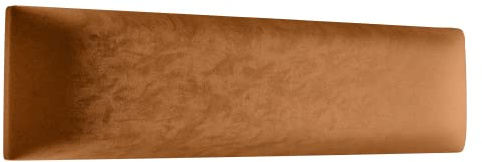 Muralo Panel de Pared Tapizado de Terciopelo - 90x30 cm, Amarillo Miel