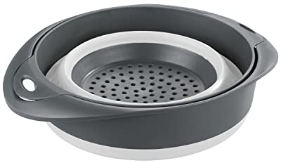 Maximex 2in1 Schüssel und Sieb, 3l, Faltbare Schüssel mit Sieb, Zum Abtropfen & Servieren, Ideal für Obst, Gemüse & Salat, Hochelastisch