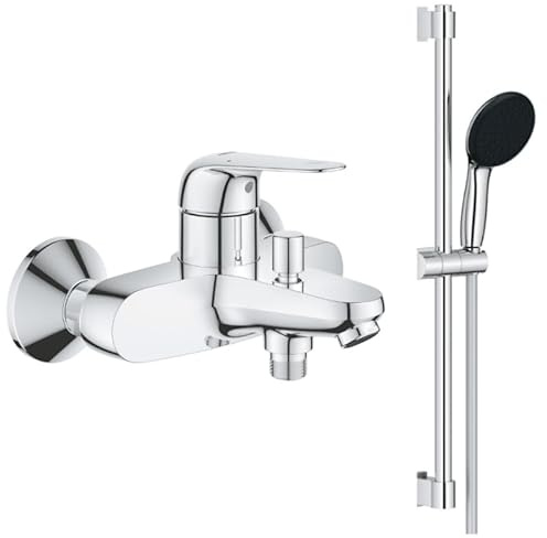 GROHE Mitigeur Bain mécanique bauloop avec Ensemble de Douche Tempesta