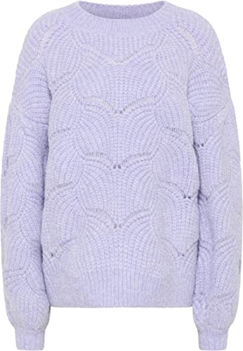 nascita Maglione Lavorato a Maglia, Lilla, XS/S Donna