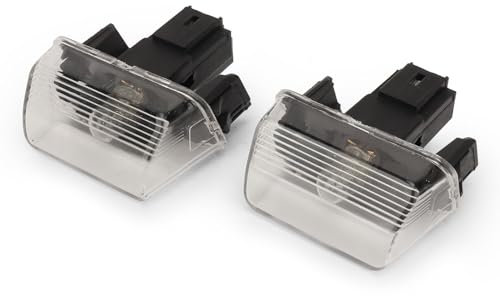 Luz de Matrícula Trasera de Alta Iluminación, Lente Transparente, 6340.A3, Adecuada para Modelos 206, 207, 307 y Partner, 2 uds.