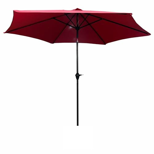AKORD Sonnenschirm mit Kurbel Sechseckig ORIENT | 270x270x235 cm Ampelschirm | Neigungswinkel und Höhe Verstellbar | Marktschirm Terrassenschirm Balkon Wasserdicht | Gartenschirm UV-Schutz |