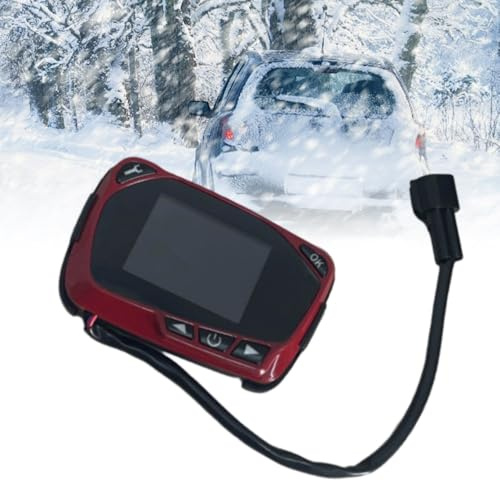 Riloer 12V / 24V LCD Temperature Controller display switch for Automobile Diesel Engine air stop heater, General Motors portable heater parts, Red
