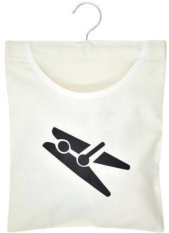 Sac à Pinces à Linge avec Crochets, Panier à Pinces à Linge Suspendu