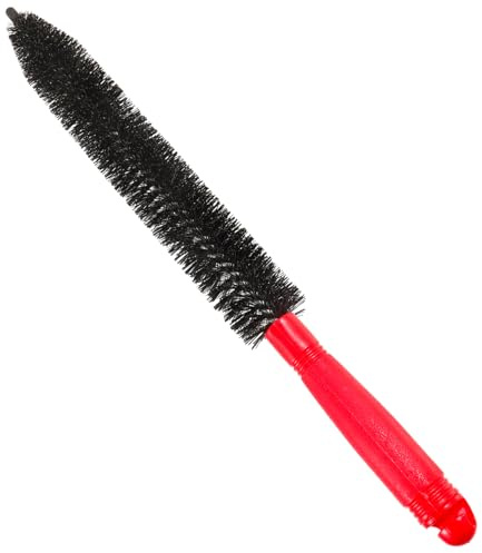 Mikinona Car Detailing Engine Cleaning Brush 26.8 Inch Red Handle Multi-Purpose Auto Detail Tool for Engine Dryer Air Conditioner Washing Machine