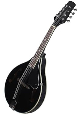 Mandolins Instrument for Beginner Musical Instrument Eight-string Mandolin Electric Mandolin Guitar Black(Black)