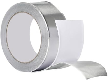 HVAC-Folienband – Wasserdichtes Aluminium-Klebeband Zum Abdichten Und Umwickeln Von Rohren Und Lüftungsöffnungen | Industrielle Reparaturbänder Für Metall, Klimaanlagen, Hauswartung, Dachdeckerarbeite