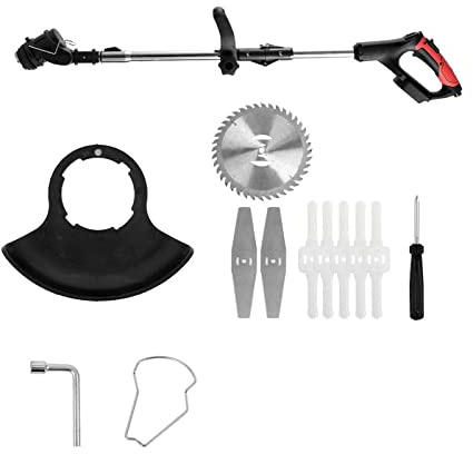 Cortasetos, Cortacésped eléctrico inalámbrico de 1500W, Cortador Ajustable de Longitud, Herramientas eléctricas for jardín y hogar(Lawn Mower Set 4)