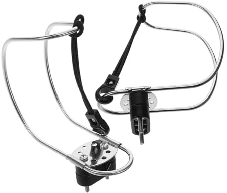 Zerodeko 2 Piezas Soporte Aro Salvavidas Acero Inoxidable Soporte Anillo Salvavidas para Yates Barcos Fácil Acceso Liberación Rápida Resistente