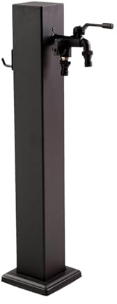 Colonne d'eau De Jardin Extérieure, Robinet d'eau de Jardin à Colonne d'eau Autoportante, avec Robinet à Double Sortie, pour l'arrosage/Irrigation/Lavage(60cm/23.6in)