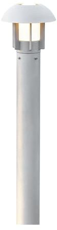 Konstsmide Heimdal 512-312 Wegeleuchte / B: 24cm T: 24cm H: 102cm / 1x60W / IP44 / lackiertes Aluminium / silbergrau