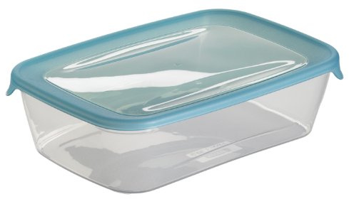 Curver | Boite hermétique Fresh'n Go rectangulaire 2L 25,6x16,7x7,2 cm Transparent/Bleu