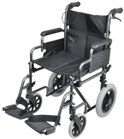 Aidapt Swallow Deluxe Attendant Propelled Steel Wheelchair (Eligible for VAT relief in the UK)