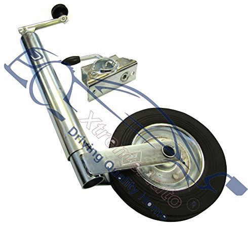 XtremeAuto® Trailer/Caravan Wind Up Jockey Wheel Stand 48mm + Heavy Duty Clamp