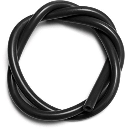 EsportsMJJ Silikon Schlauch - 3/4/5/6/7/8 mm Innendurchmesser Turbo Kühlmittel Schläuche - Schwarz - 6 mm