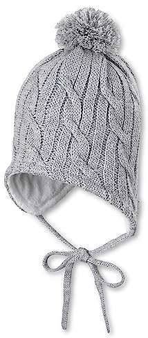 Sterntaler Mütze mit Bommel, Strickmütze mit Bommel