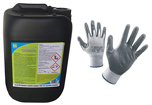 Insetticida Universale Concentrato Deadyna per Aree Verdi litri 10. In Omaggio Guanti NBR