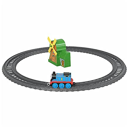 Thomas and Friends GFF09 Track Master Push Along Thomas and the Windmill Metal Train Engine Playset