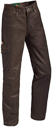 La Chasse Jakt läderbyxor av pälsläder med bläckpåse för män extremt tålig spårbyxor oxläderbyxor jaktläderbyxor herrbyxor med spännbart innerfoder jaktbyxor