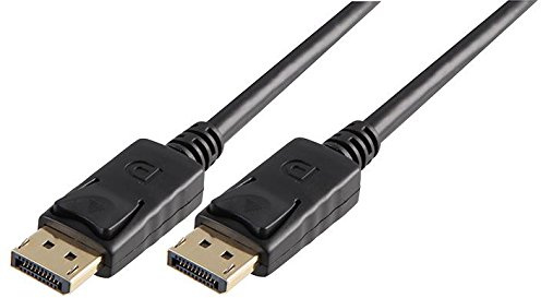 Pro Signal PSG03844 DisplayPort Male to Male Lead, 1.5m, Black, Lockable