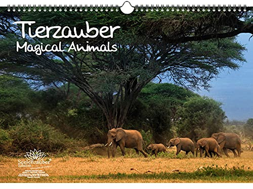 Tierzauber DIN A3 Kalender - Immerwährender Kalender verschiedene Tiere - Seelenzauber
