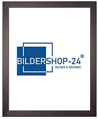 Bildershop-24 Bilderrahmen Monza in Dunkelbraun in 60 X 80 wählbar aus 12 Farben Fotorahmen, Wechselrahmen, Posterrahmen, Puzzlerahmen